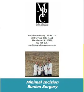 Minimal Incision Bunion Surgery newsletter cover